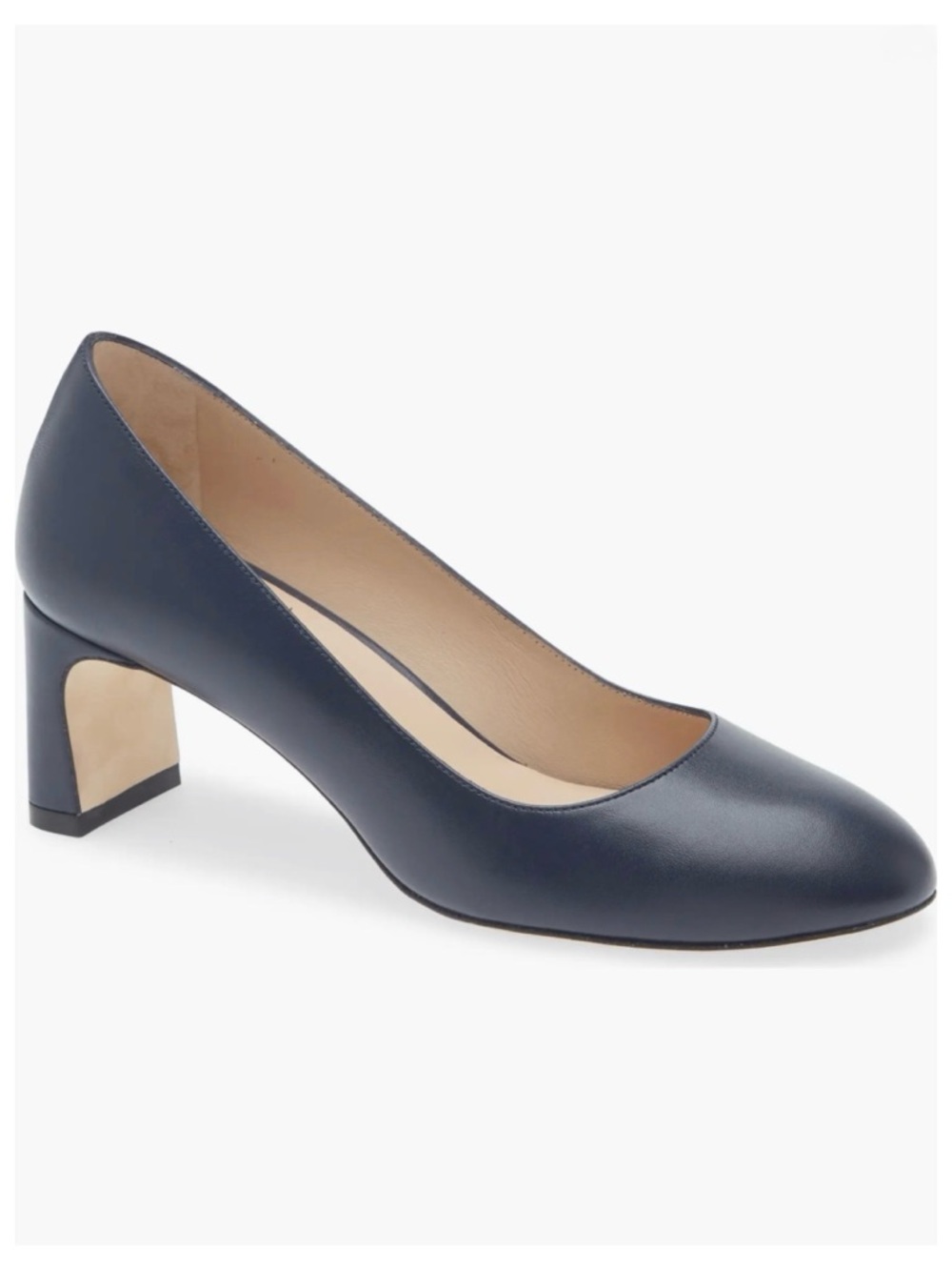 New Stuart Weitzman Babette Pump Blue Leather Sz 9.5